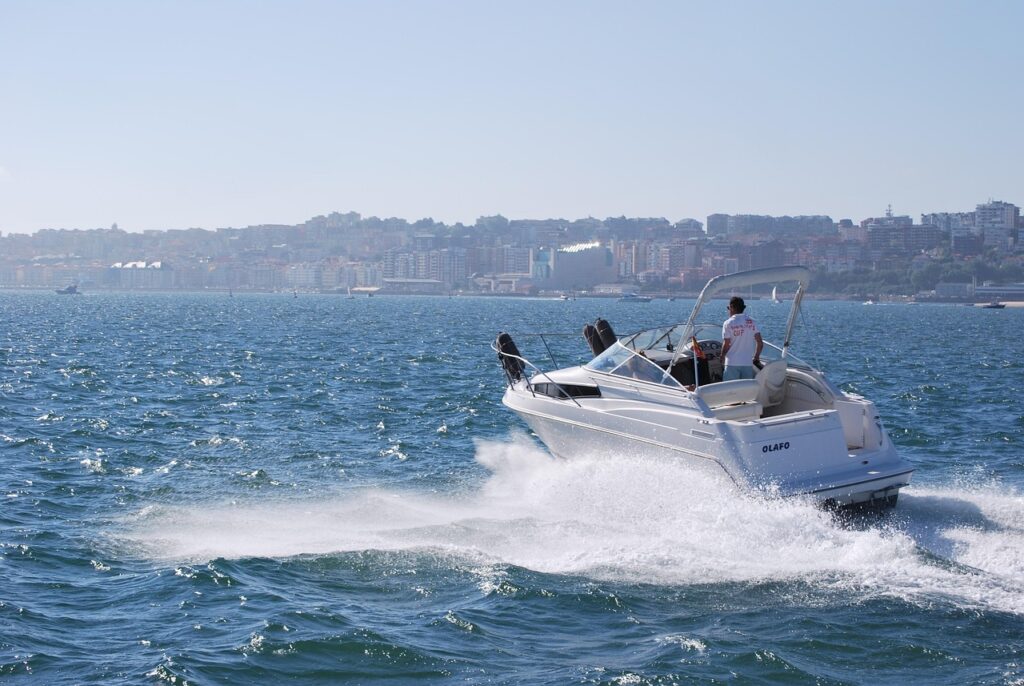 speedboat, nature, boat, speed, surf, sea