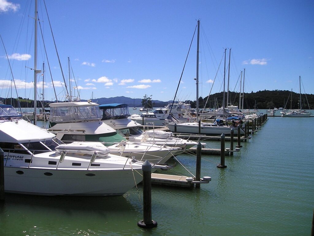 new zealand, port, sea, nature, boats