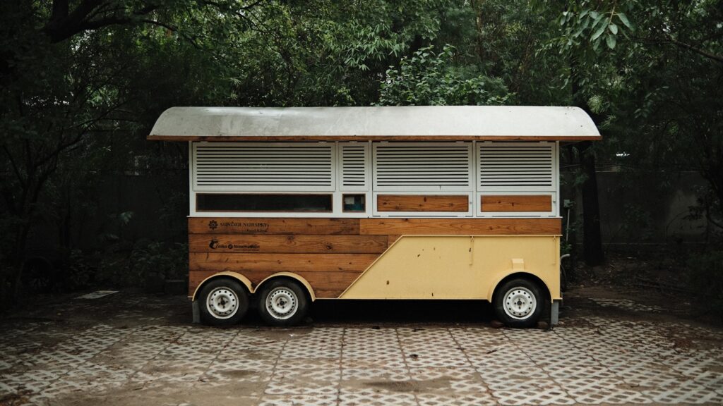 a trailer with a trailer