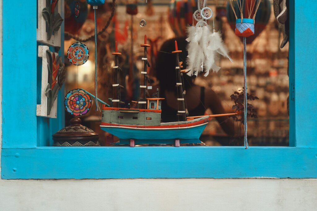 a display of a ship